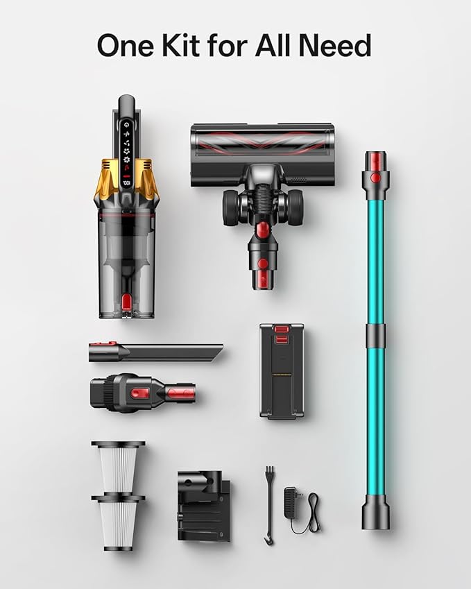 Cordless Vacuum Cleaner, 650W 55KPa 60Mins Vacuum Cleaners - Image 9