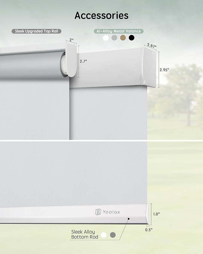 Yoolax Motorized Blinds with Remote, Automatic Window Shades Work with Alexa - Image 5