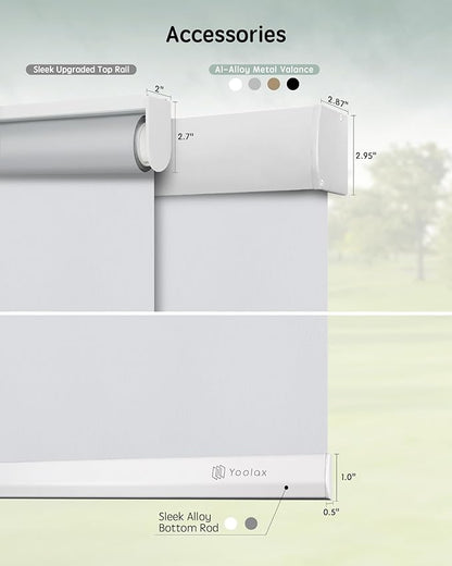 Yoolax Motorized Blinds with Remote, Automatic Window Shades Work with Alexa - Image 5