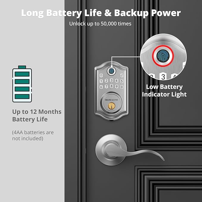 DS10 Pro Keyless Entry Door Lock - Image 6