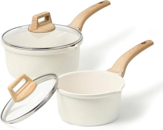 CAROTE 1.5Qt & 3.0Qt Sauce Pan Sets by CAROTE