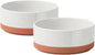 Ceramic 5.1inch Set of 2 Dog and Cat Bowls by Havniva