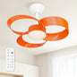 FANX 22 Inch Ceiling Fan with Light and Remote, Quiet DC Motor, Dimmable LED by FANX