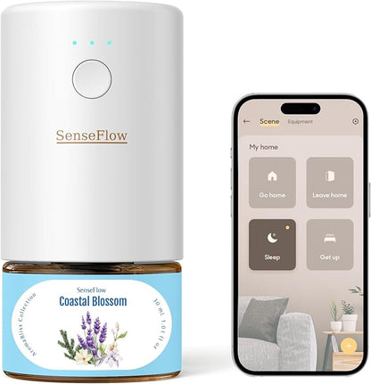 SF101S Pro Smart Plug In Air Freshener, Waterless Essential Oil Diffuser by SenseFlow