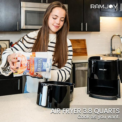 Air Fryer 3.8 Quarts for 1-2 people, 8-in-1 Functions, Air Fry, Digital Small - Image 2