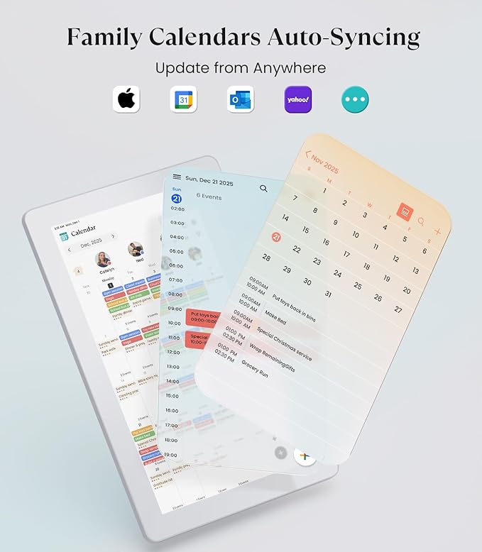 Cozyla Digital Calendar+ 2: 15.6'' Wall Planner Touch Screen Chore Chart - Image 3