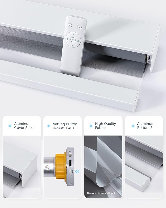 Smart Zebra Blinds for Windows, Alexa Motorized Blinds - Image 7