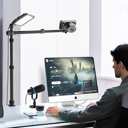 Ailight Overhead Camera Mount Desk Stand, 15.75"-33.45" Webcam Mount - Image 6