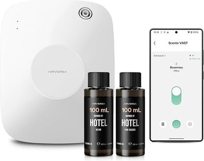 Smart Waterless Essential Oil Diffuser Hotel Scent Starter Kit, 400mL Capacity by Airversa