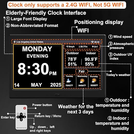 FEYBYLA 2025 New Digital Clock - Image 2