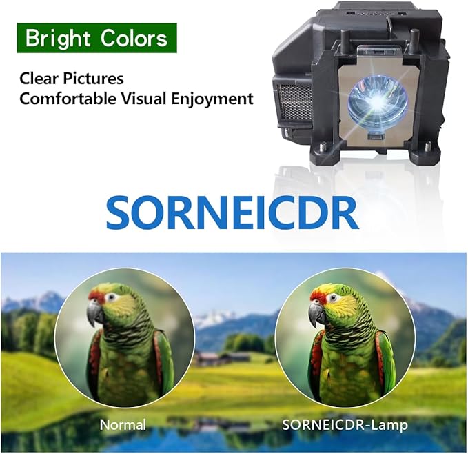 SORNEICDR EL-PLP67 Replacement Projector Lamp Bulb Compatible - Image 3