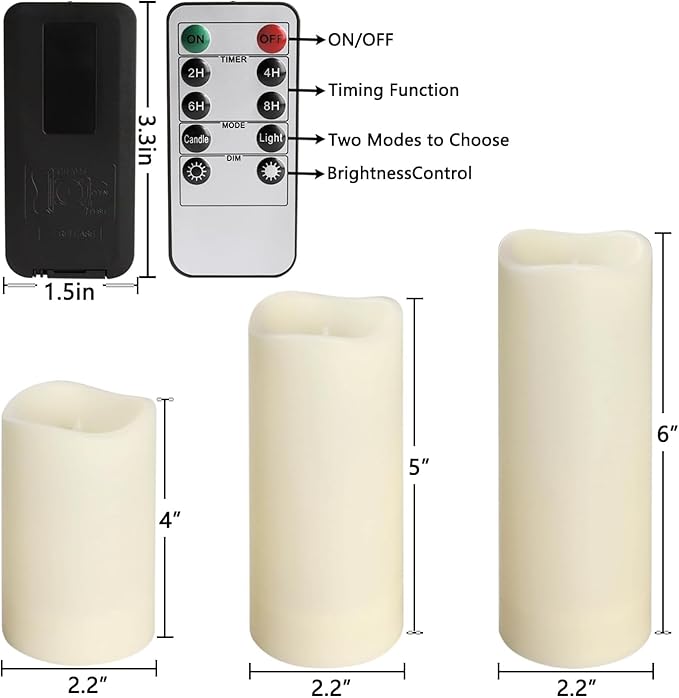 Set of 24 Waterproof Outdoor Flameless Candles, LED Candles - Image 6
