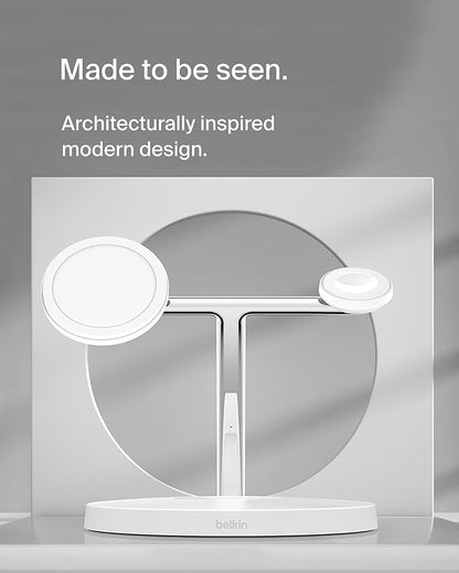 Belkin MagSafe Charger, 3-in-1 Wireless Charging Stand, 2ND GEN, 33% Faster - Image 6