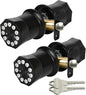 JESSTTI Black Door Knobs with Keypad and Key, Keypad Door Lock with Handle by JESSTTI