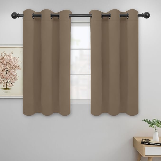 Easy-Going Blackout Curtains for Bedroom, Solid Thermal Insulated Grommet and by Easy-Going
