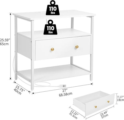 Edbuosy 27 Inch Wide Night Stand - Image 3