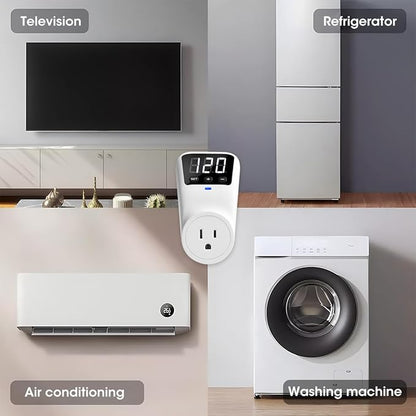 Smart Surge Protector Voltage Stabilizer Fireproof UL94V-1 Wall Mount Surge - Image 6