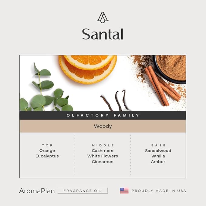 AromaPlan Hotel Scents Santal 16 Fl Oz 2 Pack, Home Luxury Aroma & Hotel - Image 2