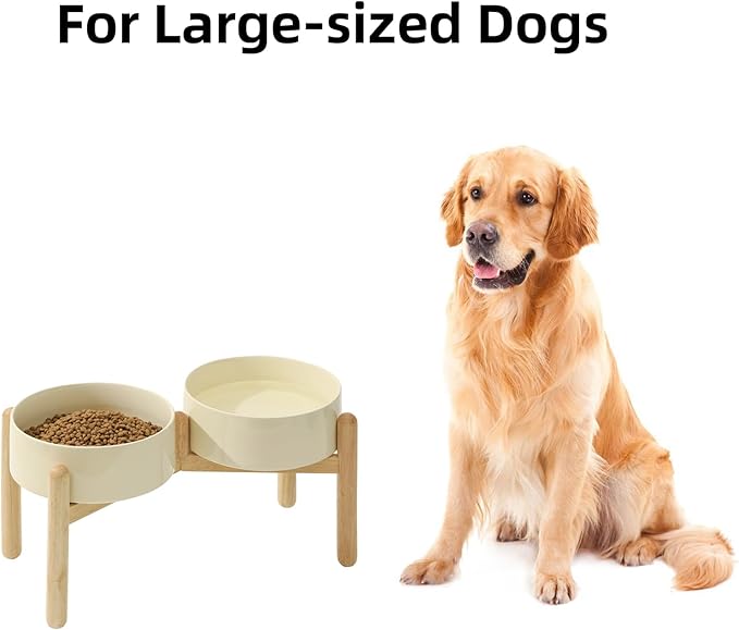 Ceramic 8.2inch Raised Dog Bowl - Image 4