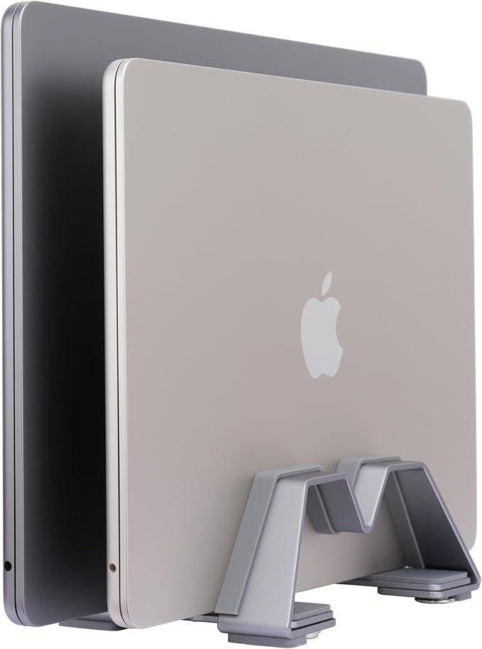 Adjustable Dual Vertical Laptop Stand - Image 2