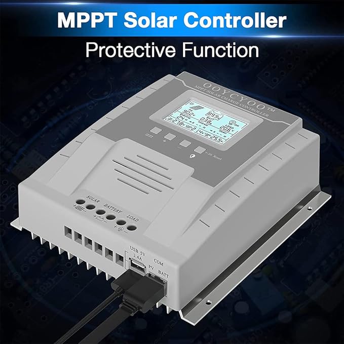 OOYCYOO MPPT Charge Controller 60 amp 12V/24V Auto, 60A Solar Panel Charge - Image 2