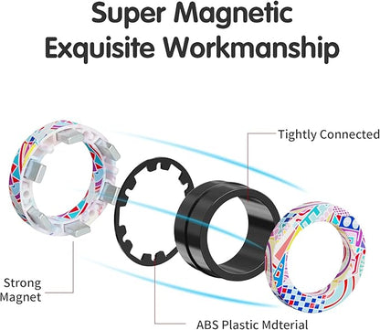 9Pcs Magnetic Rings Fidget Toys - Image 4