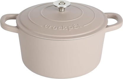 Crock Pot Artisan 7-Quart European Enameled Round Cast Iron Dutch Oven Pot by Crock-PotBrand