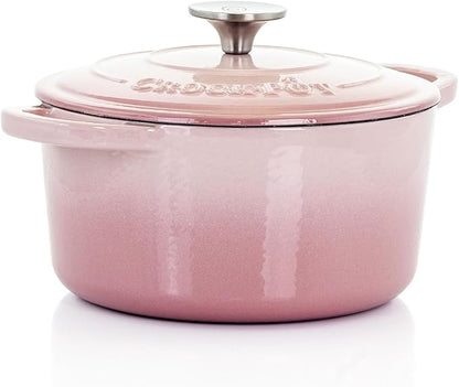 Crock-Pot Artisan Round Enameled Cast Iron Dutch Oven, Pistachio Green by Crock-PotBrand