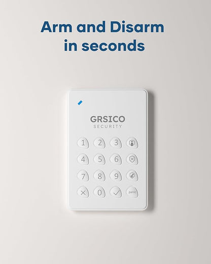 GRSICO Wireless Home Alarm System 15-Piece Kit, WiFi Alarm System - Image 6
