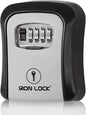 Iron Lock® Key Lock Box Wall Mount – Medium Waterproof Heavy-Duty Metal Safe by IronLock