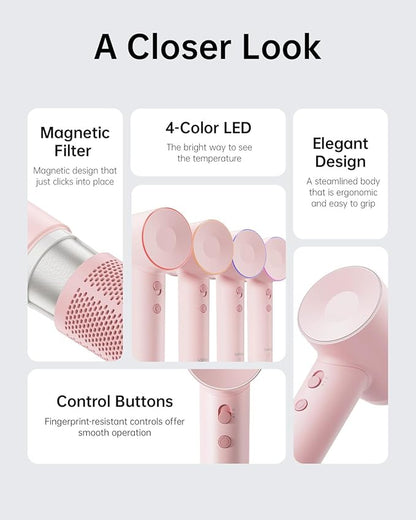Laifen Hair Dryer SE, 200 Million Negative Ionic Blow Dryer - Image 8