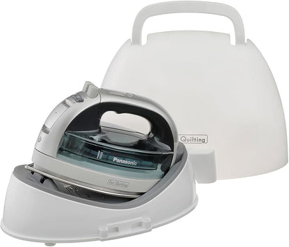 Panasonic NI-QL1100L Cordless Steam/Dry Iron, 1500W Wide Stainless Steel Plate by Panasonic