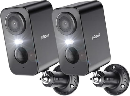 ieGeek Security Cameras Wireless Outdoor 2-Pack, 2K WiFi Surveillance Camera by ieGeek