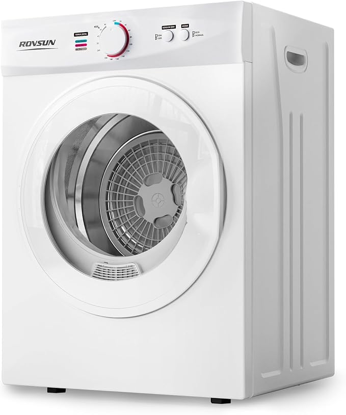 ROVSUN 1.8 Cu.Ft Portable Clothes Dryer, Front Load Dryer Machine, Compact by ROVSUN
