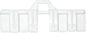 Plastic White 10 pcs Vertical Blind Top Hangers/Clips -Louver Vane Hanger -for 89mm (3.5 inch)