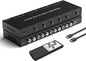 Azduou 4 AV to HDMI, 1080P/720P 4 Way RCA Composite CVBS AV Switch to HDMI by Azduou