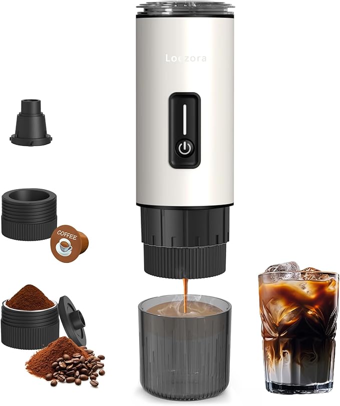 Leozora Portable Espresso Maker, 20Bar Professional Pressure, Stainless Steel by Unknown