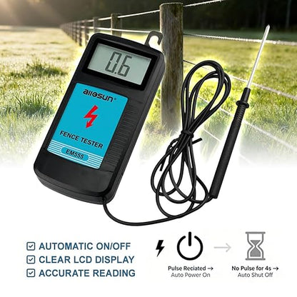 allsun Digital Electric Fence Voltage Tester and Fault Farm Finder, Fence - Image 4