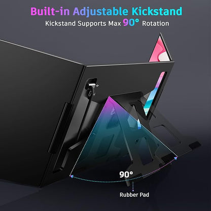 QQH Laptop Screen Extender, 15.6” Triple Portable Monitor - Image 3