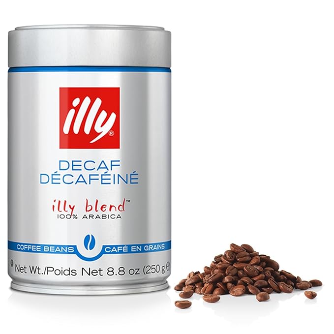illy Decaf Whole Bean Coffee, Classic Medium Roast Gourmet Blend, 100% Arabica by illy