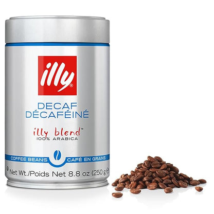 illy Decaf Whole Bean Coffee, Classic Medium Roast Gourmet Blend, 100% Arabica by illy