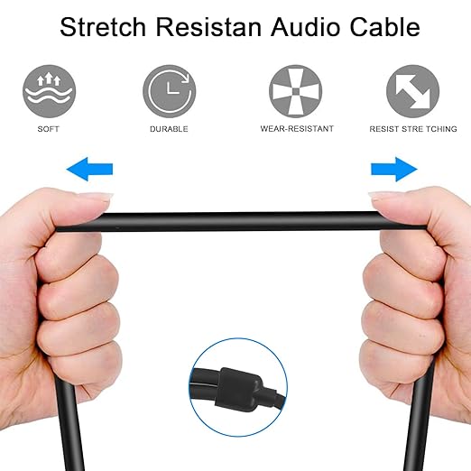 Jozzai 2Pack 6.35mm Dual TRS to XLR Male Cable - Image 7