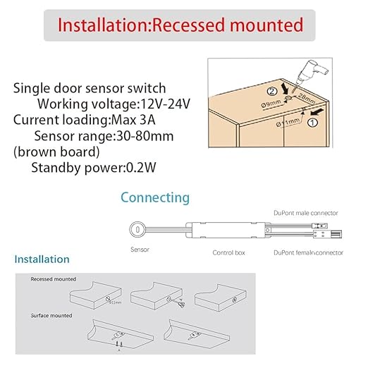 VST Motion Sensor Light Switch, IR Sensor Switch Door Activate Light Switch - Image 5