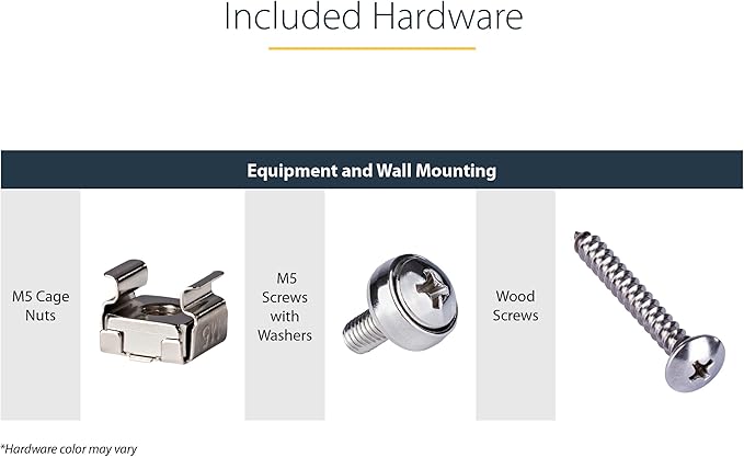 StarTech.com 5U Vertical Wall Mount Rack - 19in Low Profile Open Wall Mounting - Image 6
