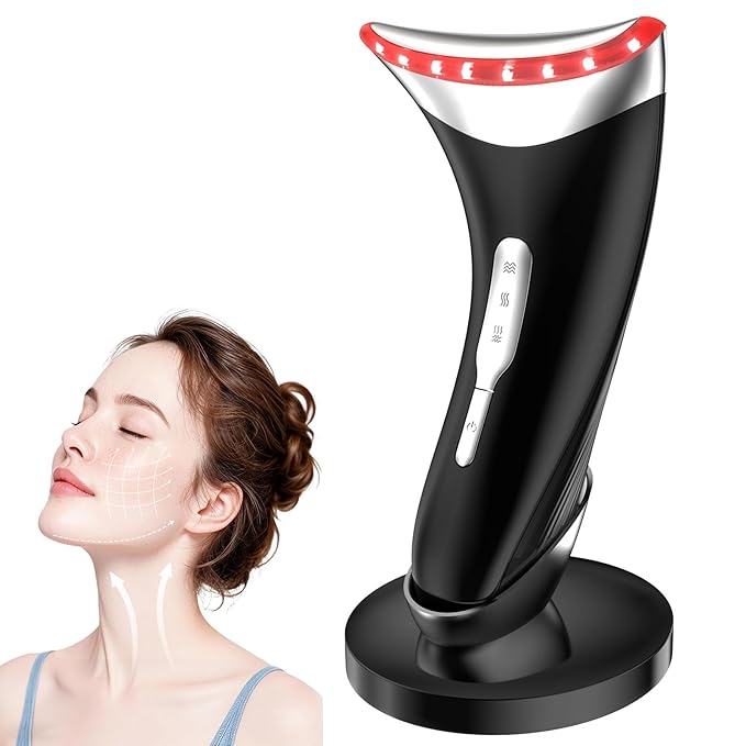 7-in-1 LED Neck Beauty Device, Facial Sculpting Tool of Face Lifting Device by AdamPark
