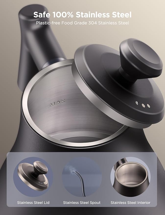 Govee Smart Electric Kettle, WiFi Variable Temperature Gooseneck Pour Over - Image 5