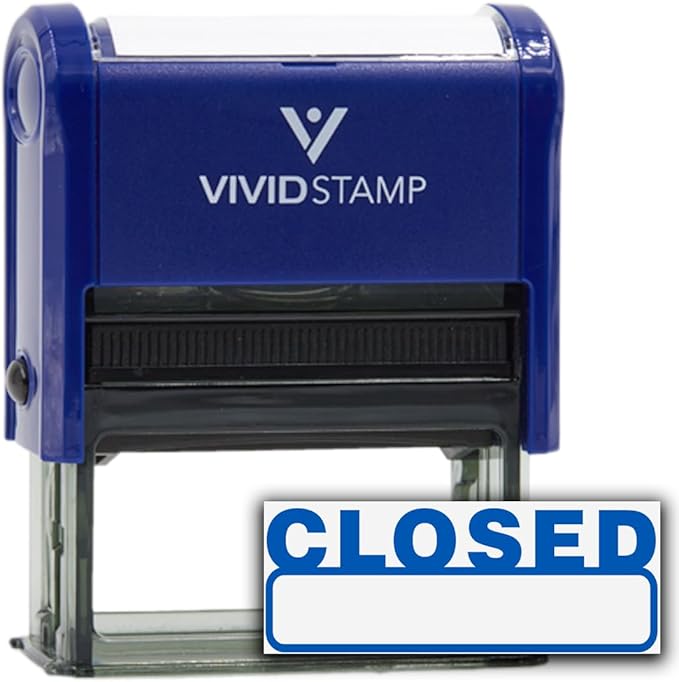 Basic Closed Self Inking Rubber Stamp by Vivid+Stamp
