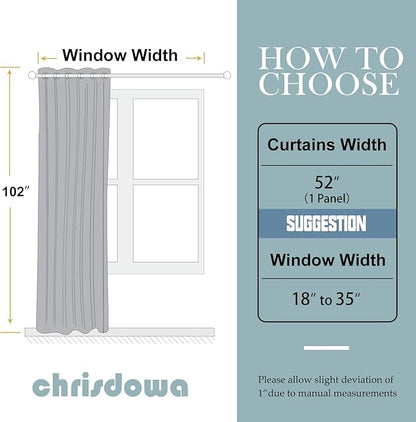 ChrisDowa Blackout Curtains 102 Inches Long - Image 5