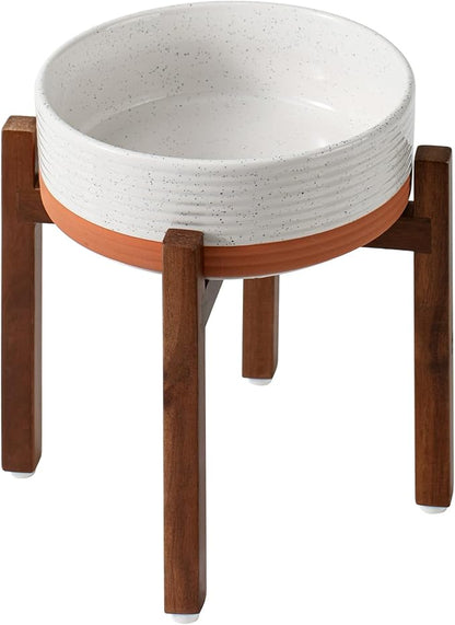Ceramic 8.2inch Raised Dog Bowl Set, Elevated by Havniva