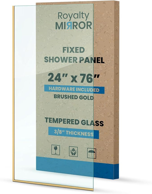 Royalty Fixed Shower Screen by Royalty+Mirror